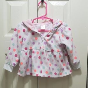 Toddler sweater jacket with zipper